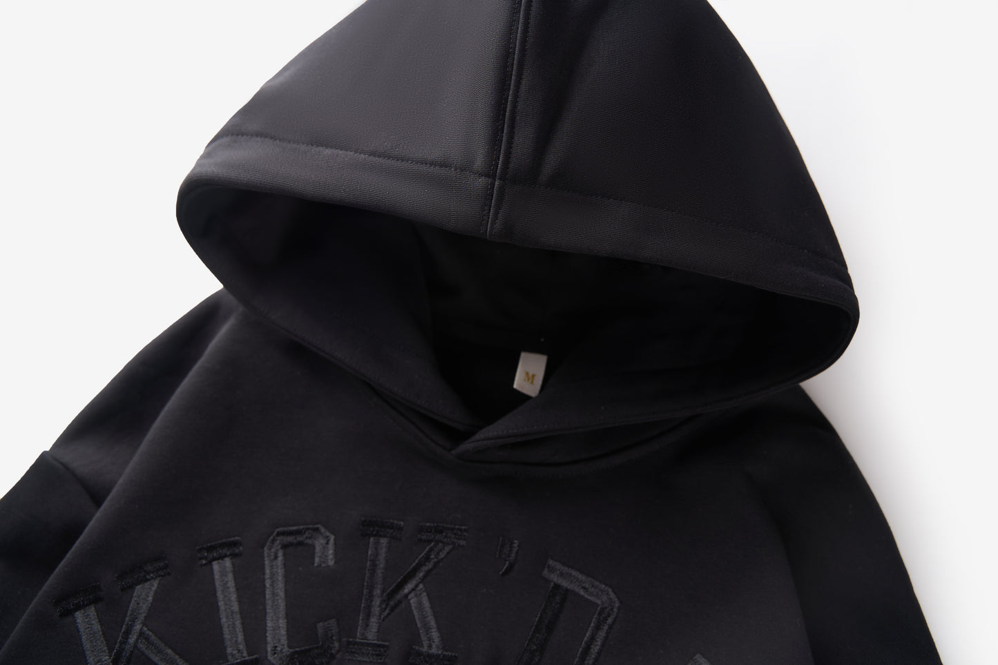 Embroidered Varsity Hoodie - Carbon Black