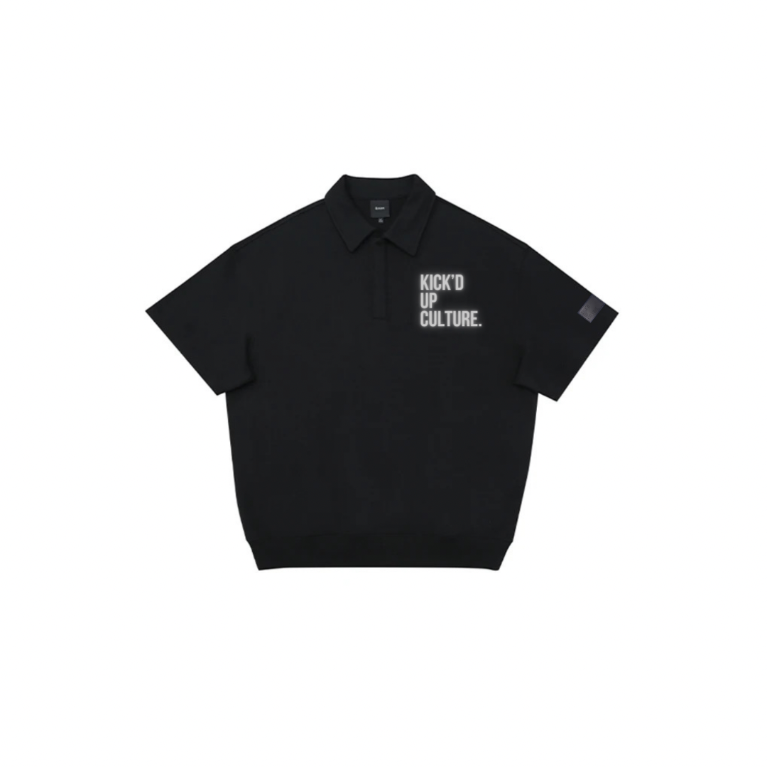Oversized Reflective Polo - Oil