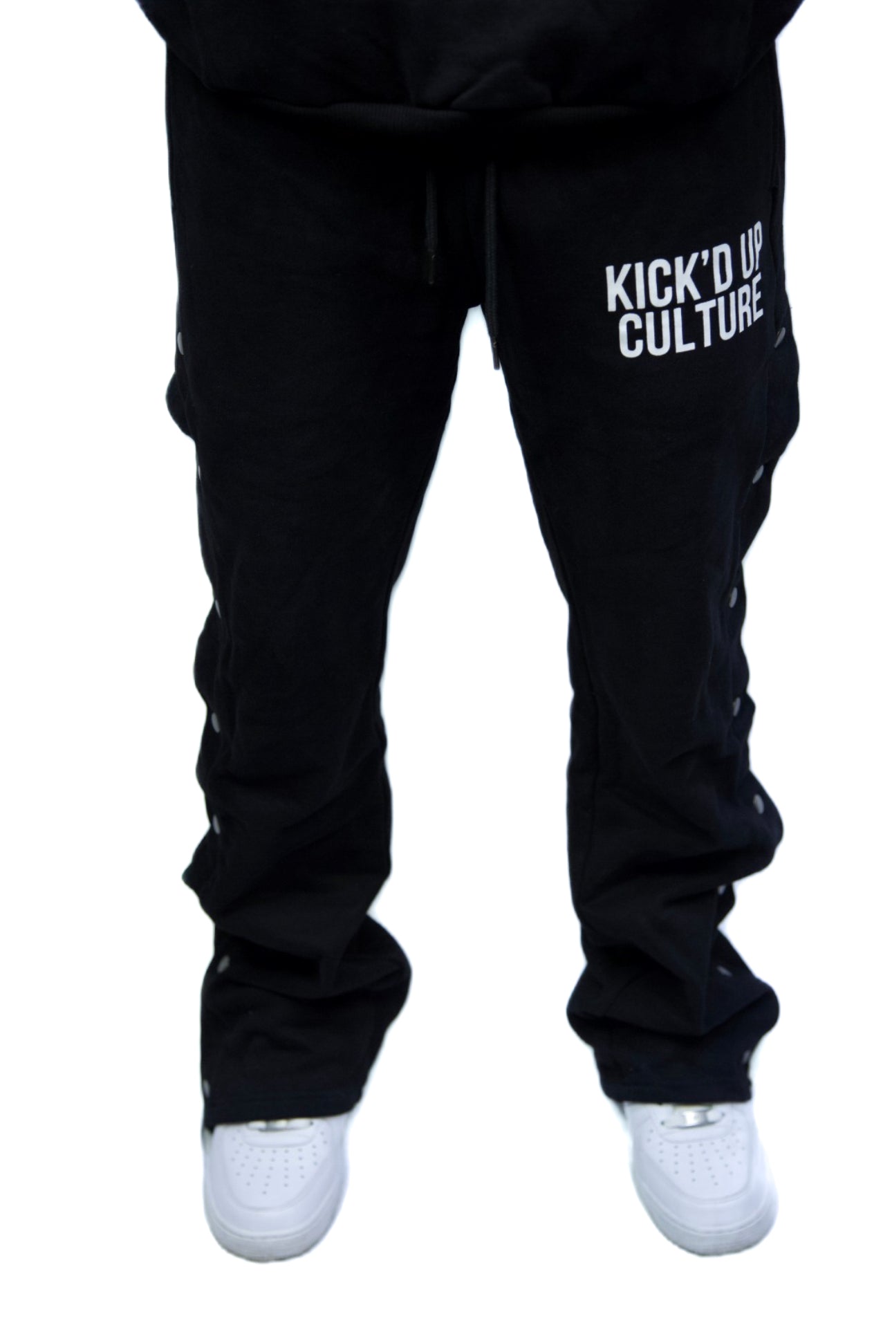Button Sweatpants - Black