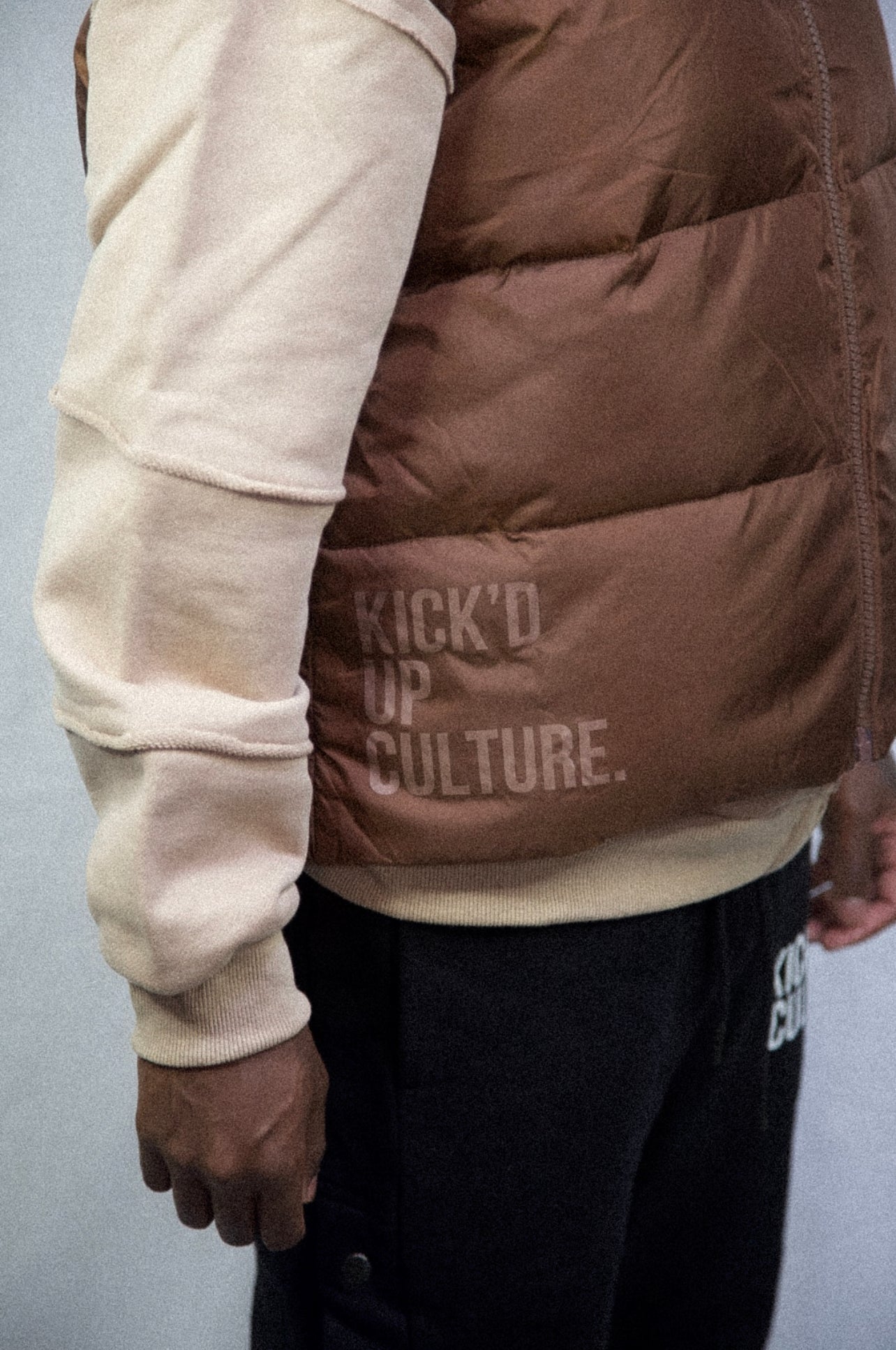 Puffer Vest - Brown
