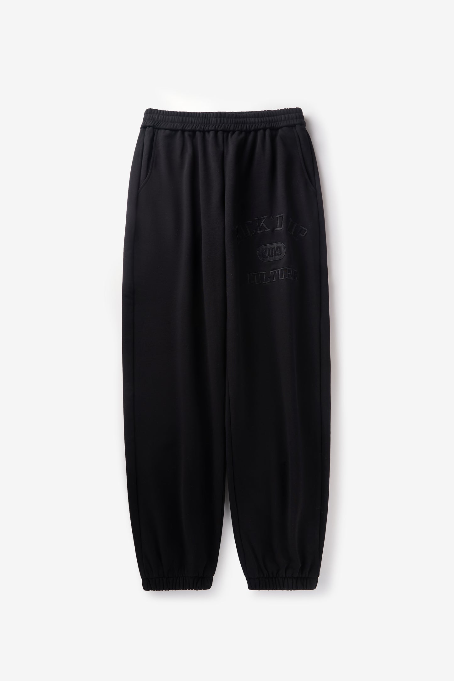 Embroidered Varsity Sweats - Carbon Black