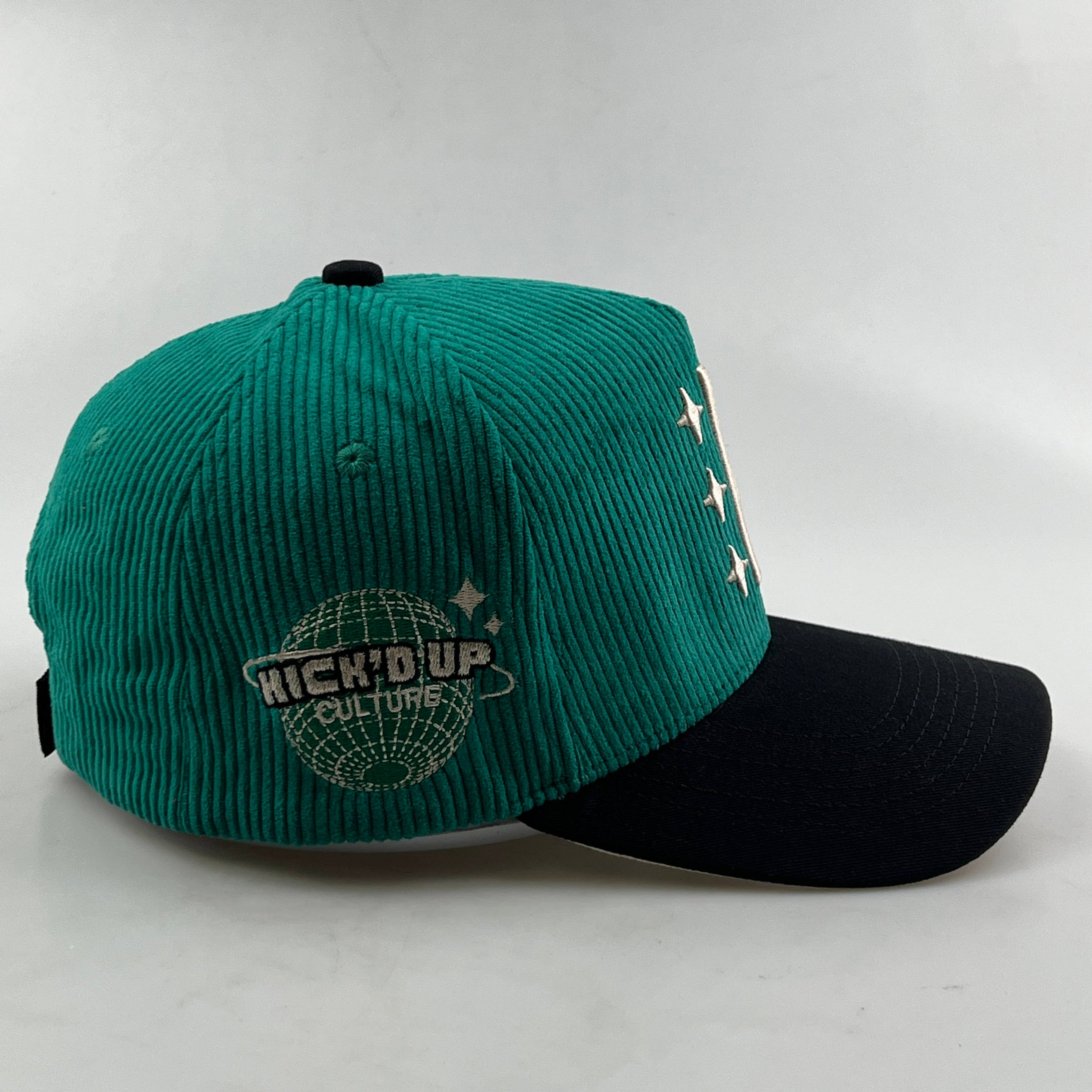 Green corduroy cap online